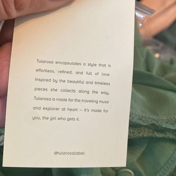 NWT REVOLVE Tularosa Ethereal Sage Mint Green Kaia Ruffle Sheer Top Blouse - Picture 7 of 17